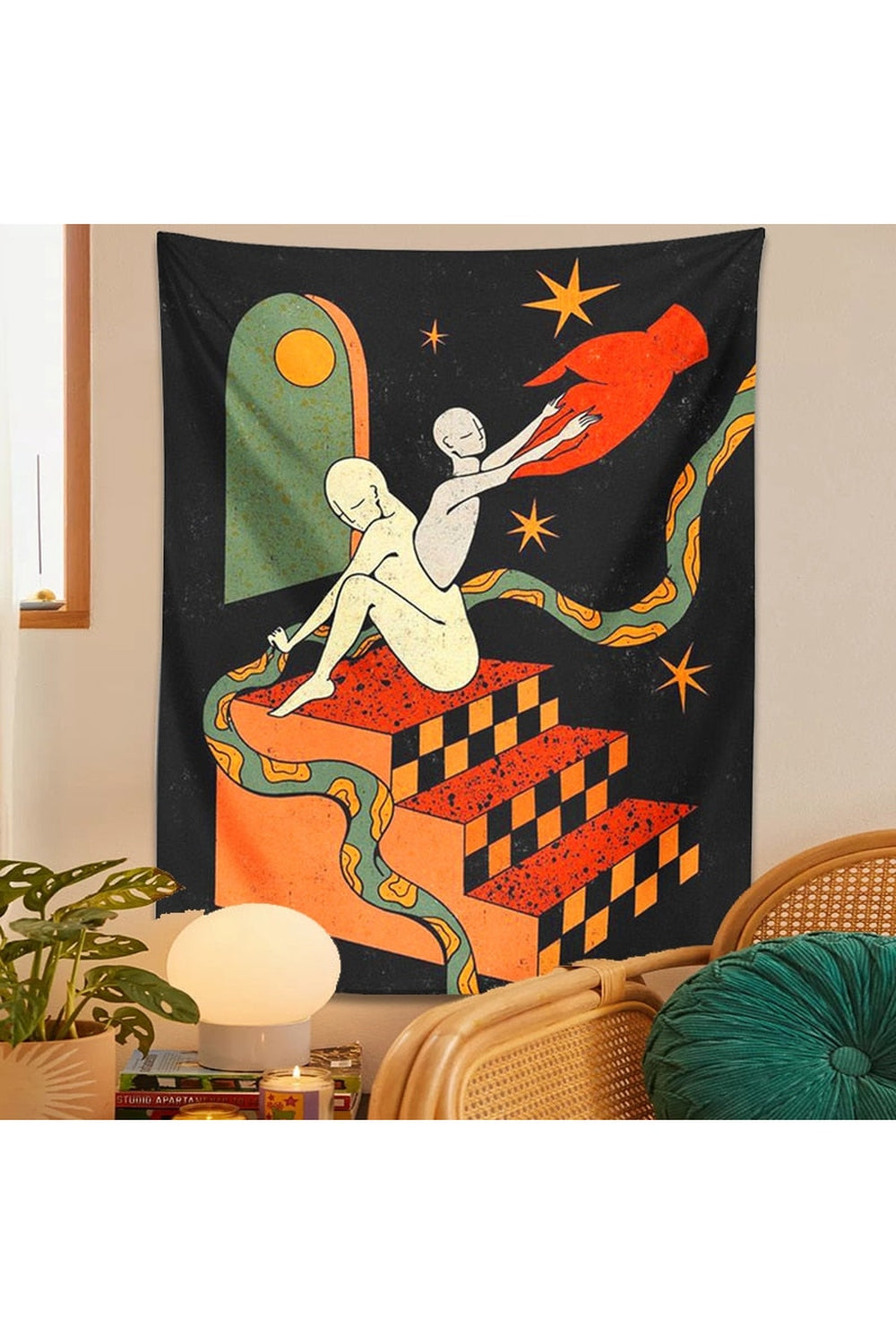 trippiges art wall carpet | Bowlift