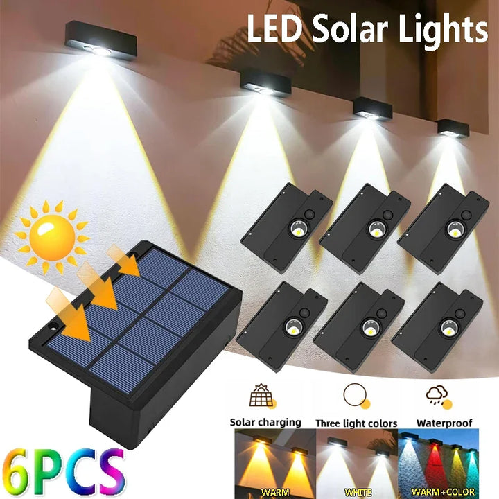 BowLift | Lumora LED Solar Wall Light Outdoor | 3 Light Modes | IP65 Waterproof | Garden, Balcony & Fence Lighting Without Wires