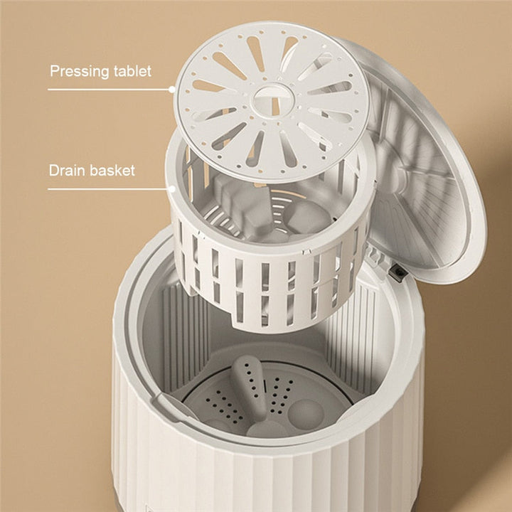BowLift | 4L Mini Portable Rotating Turbine Washing Machine