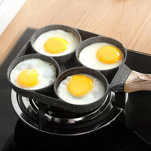 BowLift | QuickCook - Frying pan with more sections and transparent handle