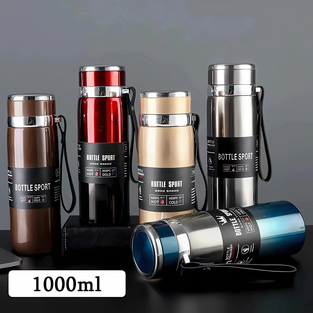 Stainless steel vacuum insulated thermos bottle 1000 ml | Bowlift