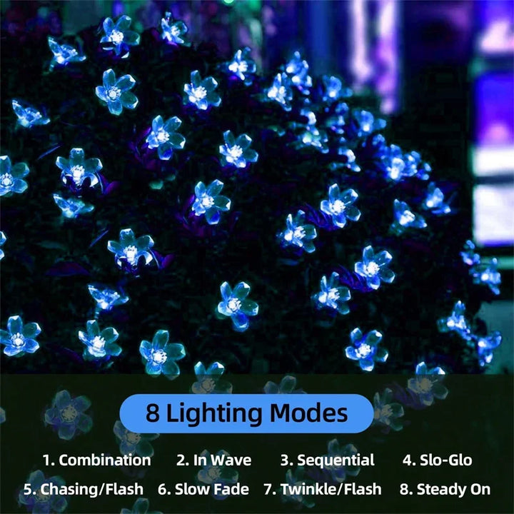BowLift | LumiSola Solar String Lights | 20–100 LEDs | Warm White, White or RGB | 8 Modes | For Garden & Balcony | 5–12m