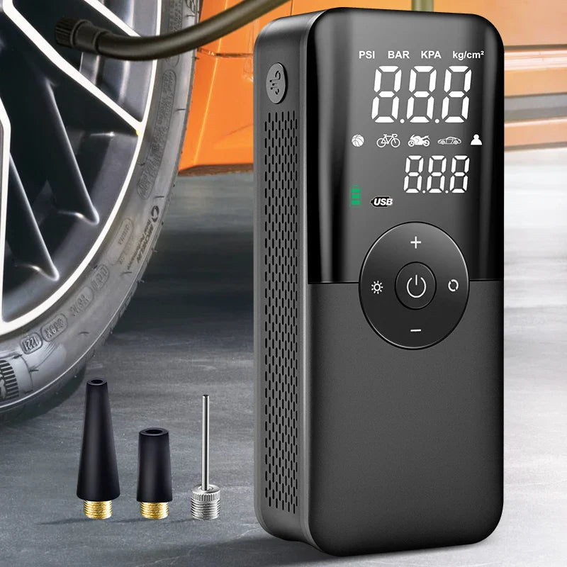 BowLift | Air Compressor AIRTORO | Rechargeable & Cordless | For Car, Bicycle & Balls | With Power Bank Function