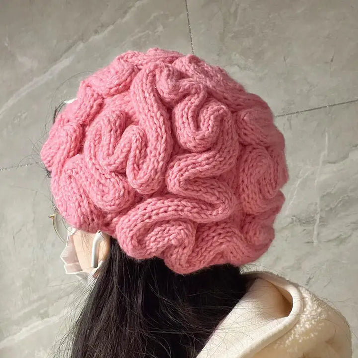 BowLift | Too Much IQ Knitted Brain Beanie
