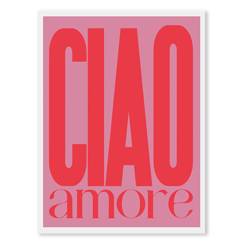 Pink Retro Love Quote Wall Art Fine Art Canvas Prints Typographic Pictures For Bedroom Living Room Hotel Room Modern Apartment Wall Art Decor | Bowlift