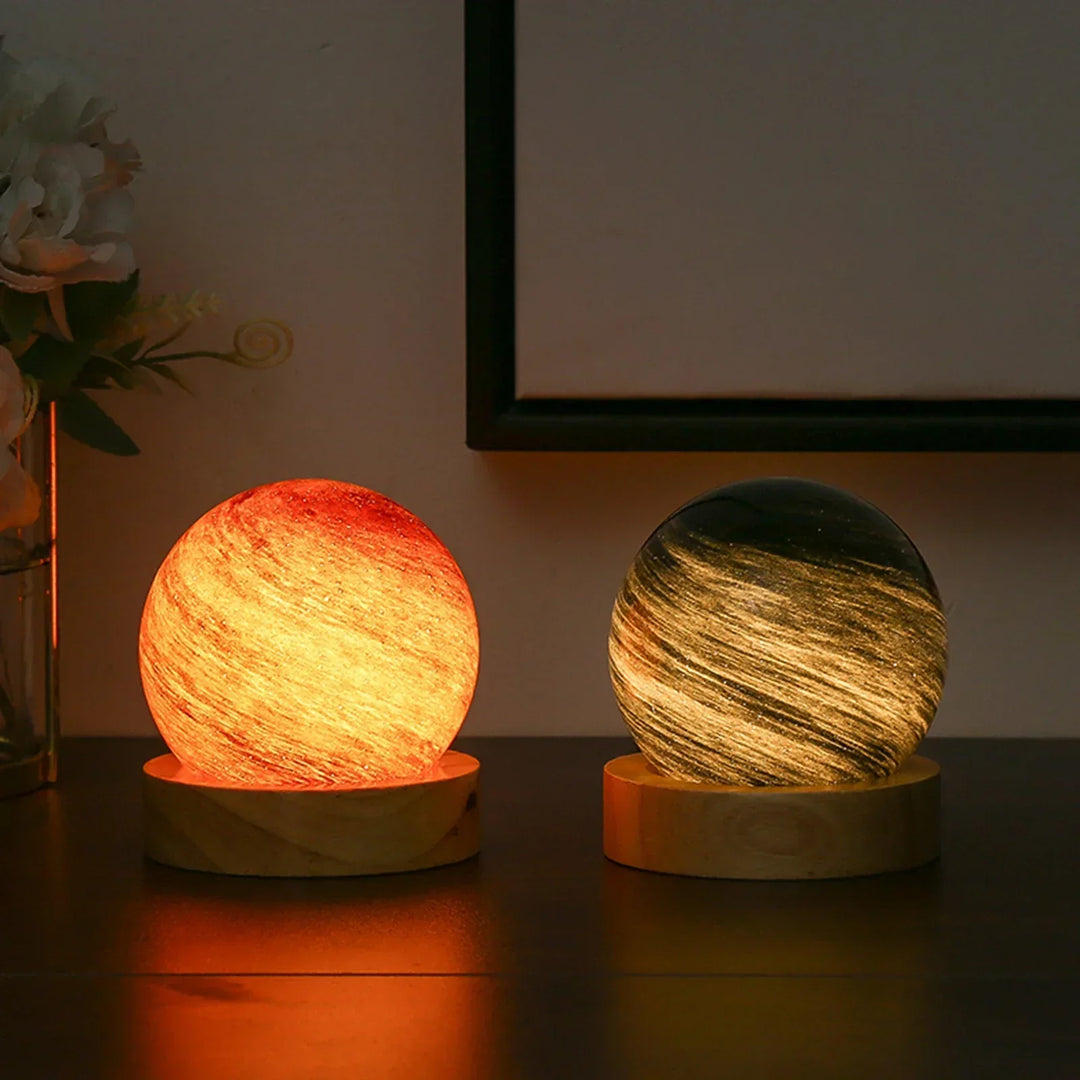 KosmosGlow - 3D Crystal Planets Night Lamp | Bowlift