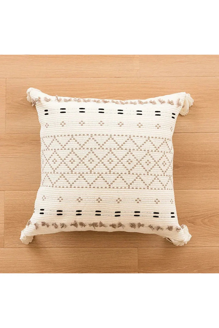 Tufted Beige Cushion Cover | Bowlift
