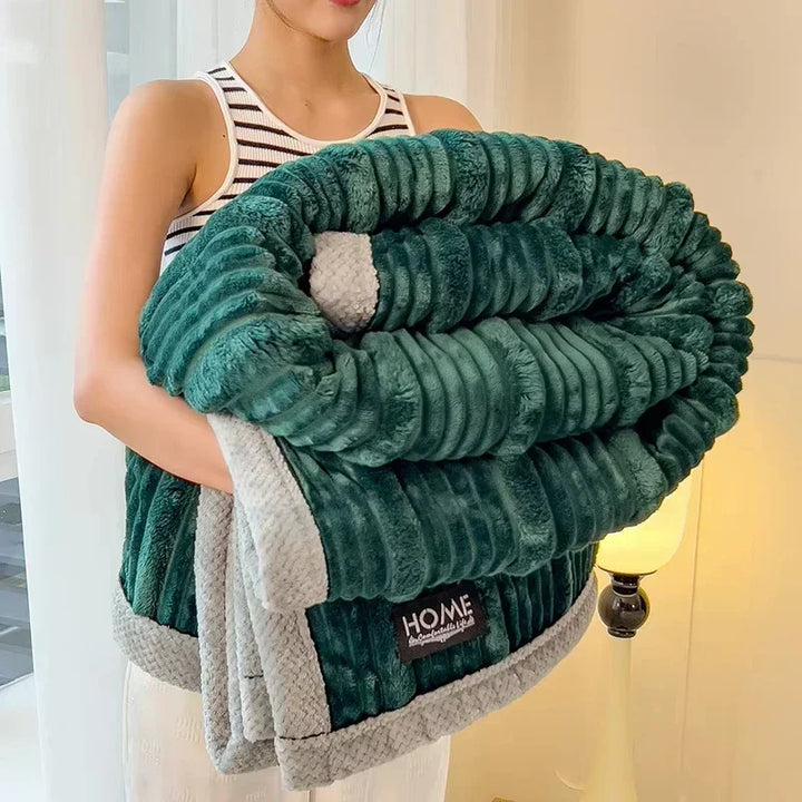 BowLift | Cuddly Blanket BunnySoft | Extra Thick & Warm | Coral Fleece | Double-Sided Soft