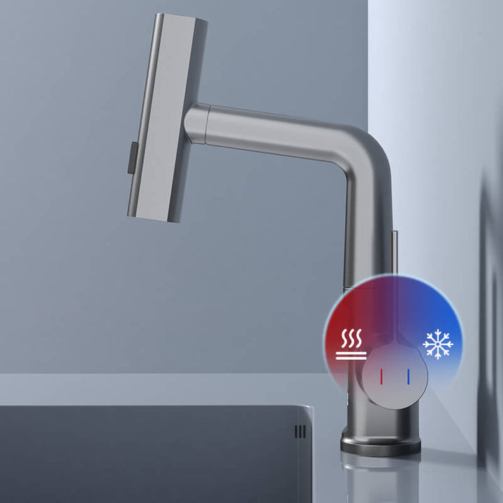BowLift | WaterMaster Flexible LED Kitchen & Bathroom Faucet – 360° Swivel, Pull-Out Hose & 5 Spray Modes