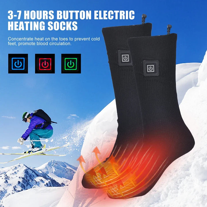 BowLift | Electric Heated Socks | USB Heating Socks for Women & Men | 3 Heat Levels | Ideal for Skiing, Cycling & Outdoor | ThermaStep