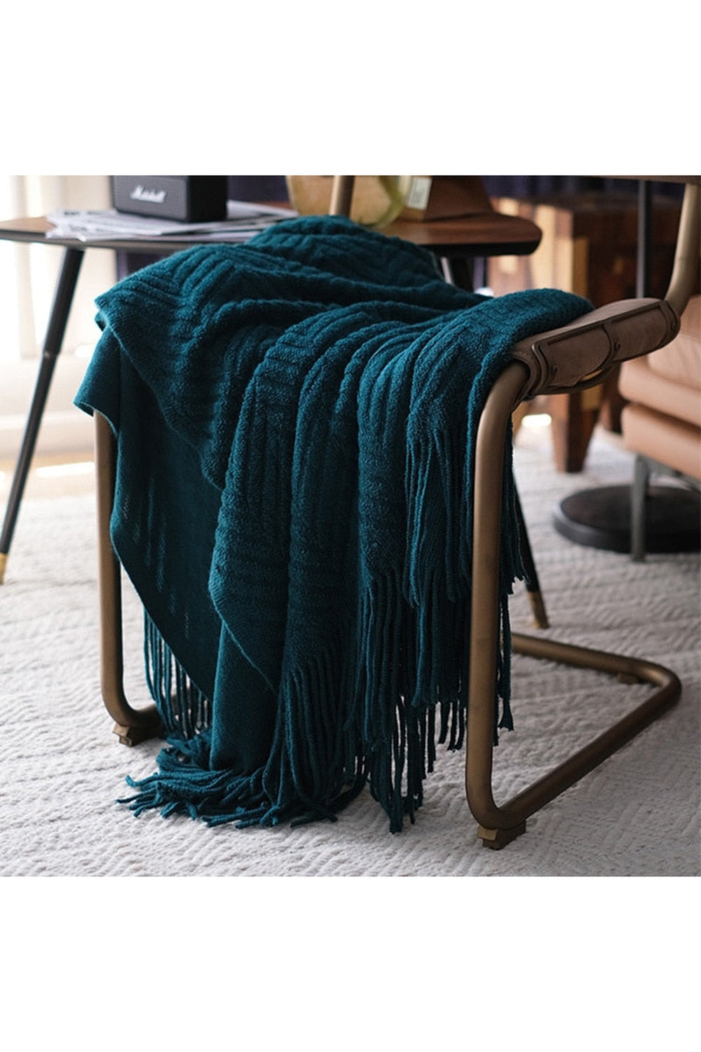 Zack Pattern Dark Academia Blanket | Bowlift