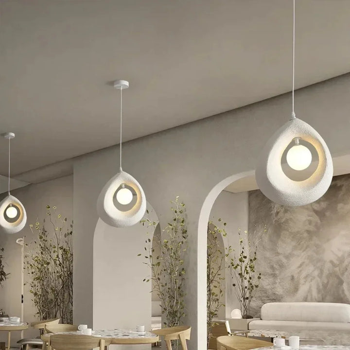 BowLift | Japanese Wabi Sabi Pendant Lamp with Minimalist Design