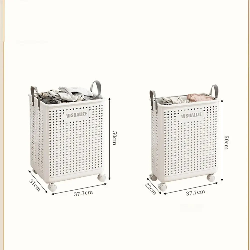 BowLift | Easy Mobility Modern Space-Saving Laundry Organizer Basket