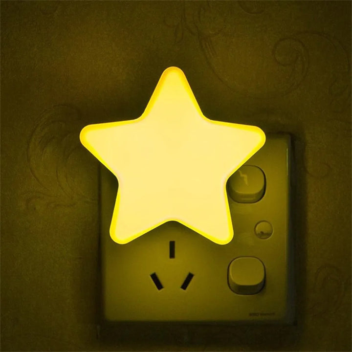 Cute Star LED Socket Night Light Bowlift