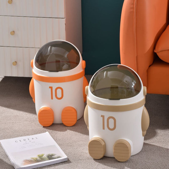 BowLift | Mini Astronaut Shape Cute Office Trash Can
