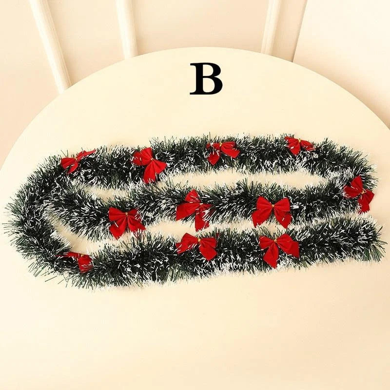 Christmas garland – Snow-flocked decor for indoor and outdoor decoration | Bowlift