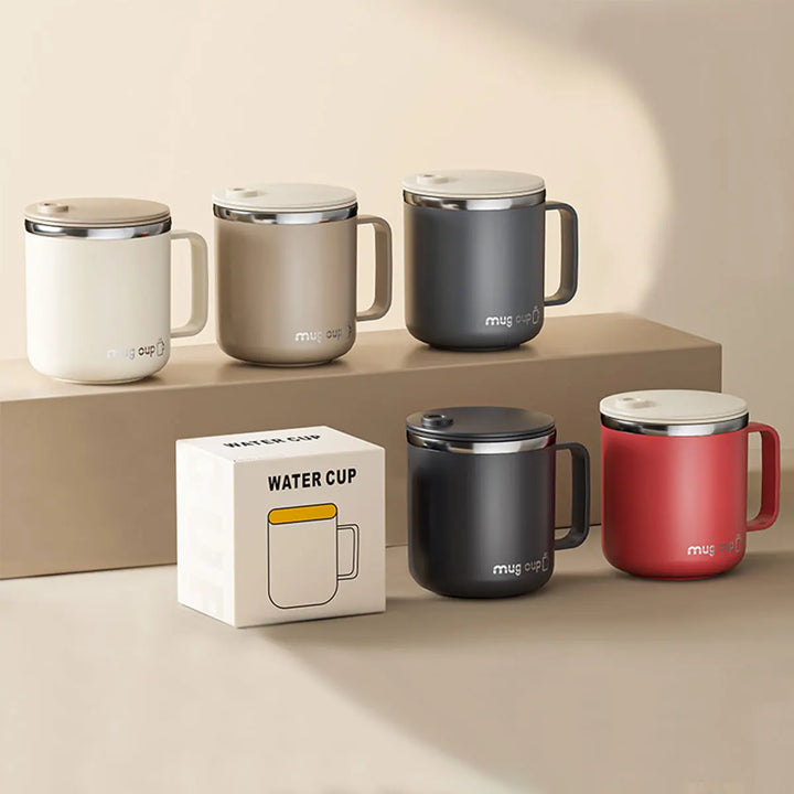 Insulated stainless steel coffee cup with lid | Bowlift