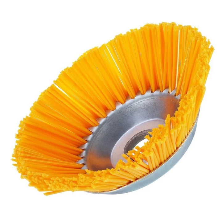 BowLift | WeedMaster 220 | 8-Inch Weed Wheel with Nylon Brush Head | For Lawn Trimmers & Brush Cutters | For Paving Joints & Edges