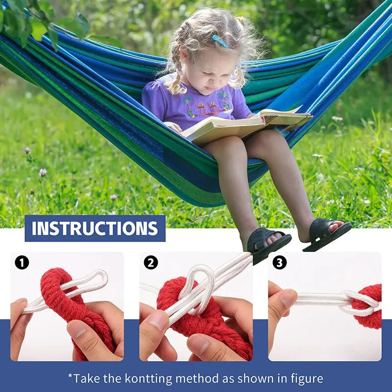 BowLift | LunaRelax Hammock | Comfortable & Stable | For Garden and Outdoor