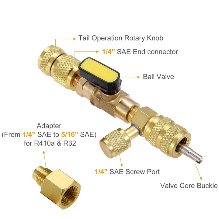 BowLift | Dual-Size HVAC Valve Core Remover & Installer Tool
