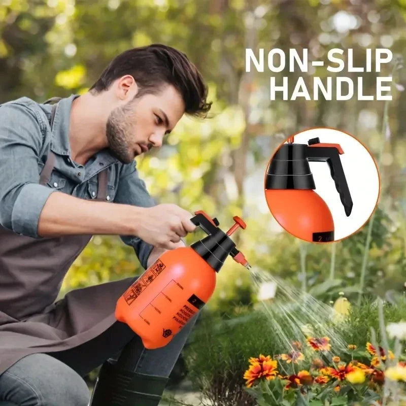 BowLift | GreenMist Spray Bottle | 2 L Volume | Adjustable Nozzle | Hand Pump for Garden & Houseplants