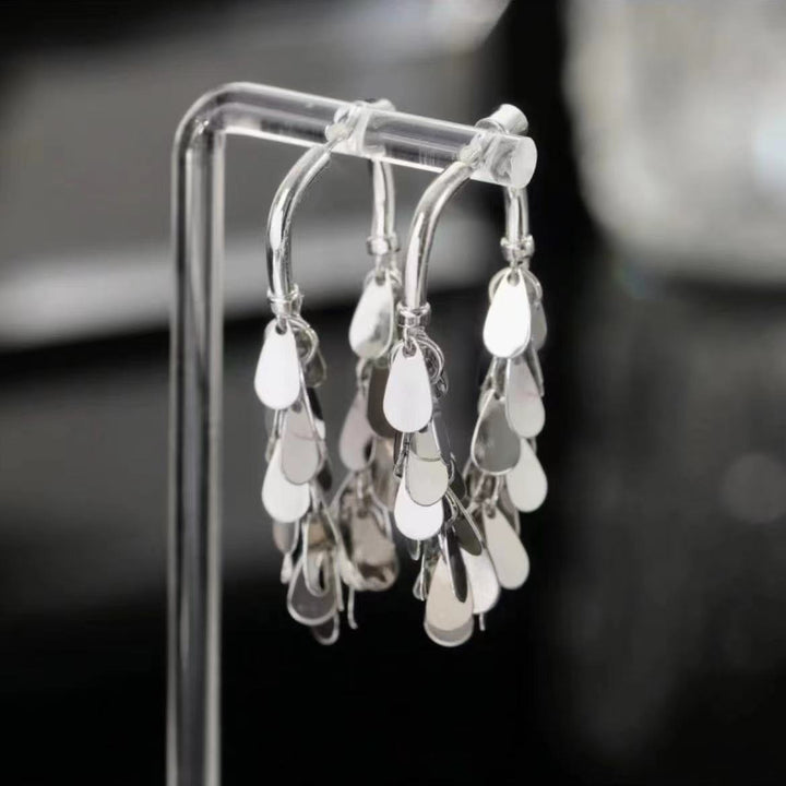 BowLift | Elegant Flow Long Metal Tassel Earrings