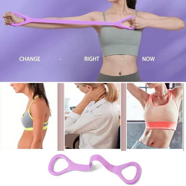 BowLift | 8-Pack Resistance Bands for Arms, Back, and Shoulder Training – Elastic Bands for Yoga, Pilates, and Physical Therapy