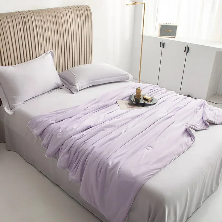 High-Quality Cooling Blanket – Smooth Air-Conditioning Comforter, Lightweight Summer Quilt with Double-Sided Cooling Fabric | Bowlift