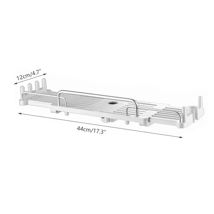 BowLift | ExtendShelf Expandable Cabinet Organizer with Drawer – Adjustable and Space-Saving