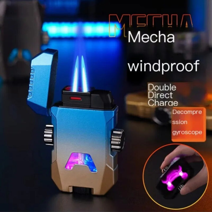 Windproof Double Jet Flame Luminous Lighter | Bowlift