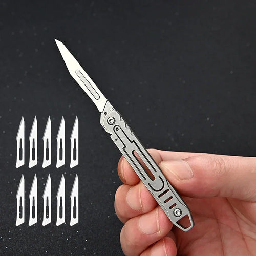 Replaceable Blades Foldable EDC Knife | Bowlift