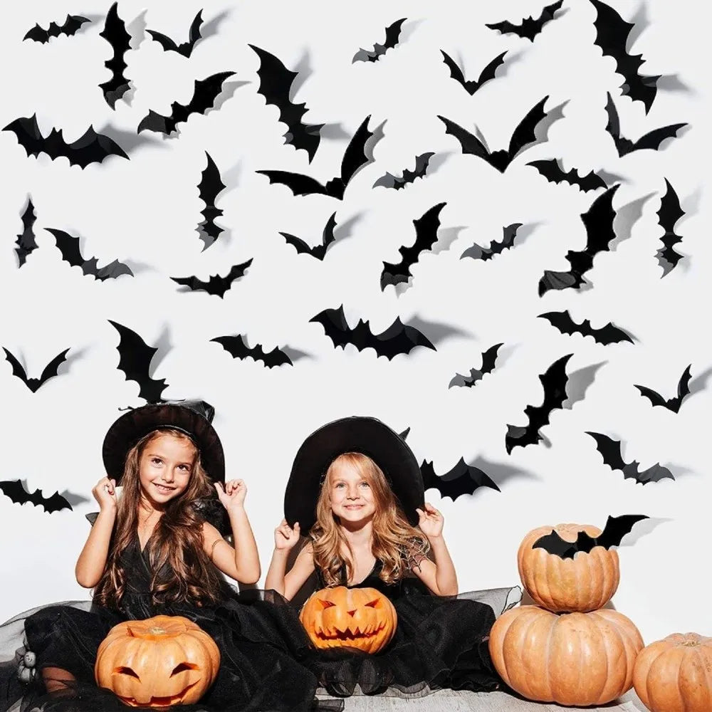 BowLift | Luminous LED Bat Wall Stickers 24PCS