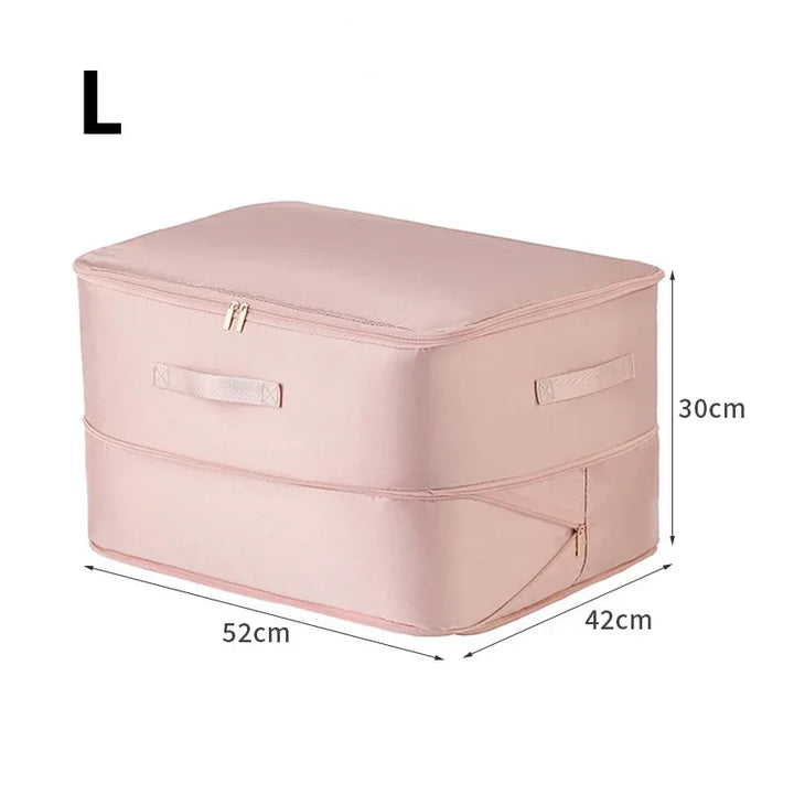 Storage bag for bedding with 40% space savings | Bowlift