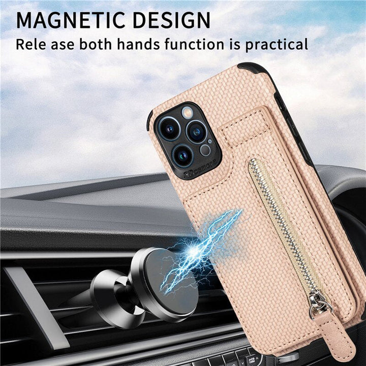 BowLift | Zip Zip Elegance Wallet iPhone Case