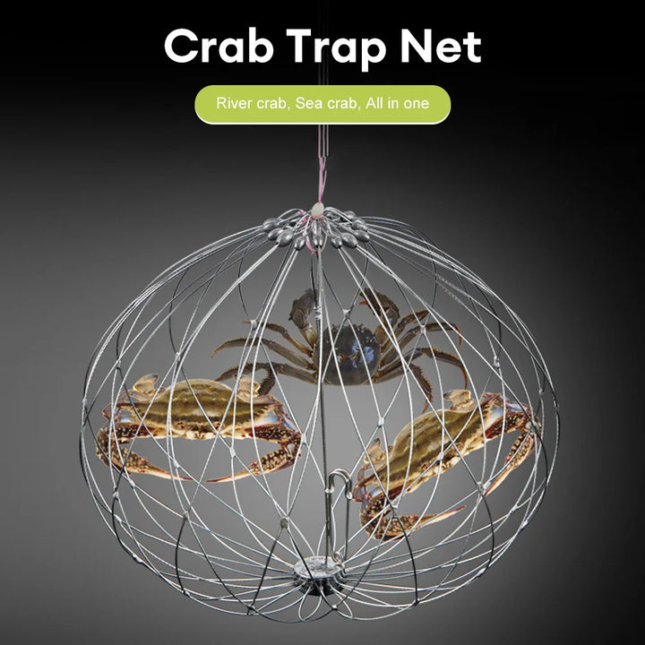 Collapsible Easy Open Trap Steel Fishing Net | Bowlift