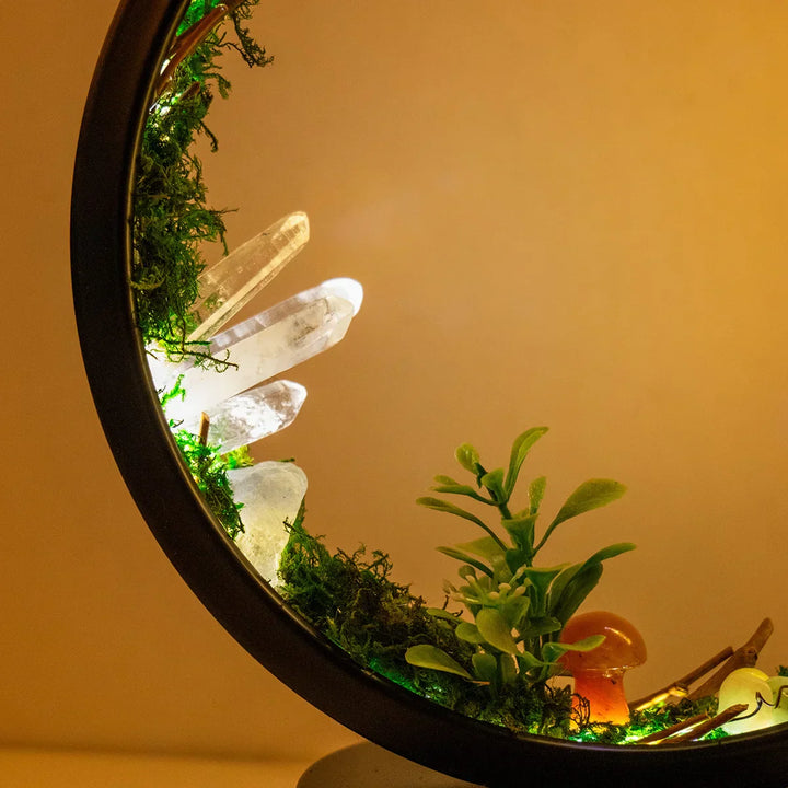 CrystalGlow Luxe Circle Night Lamp | Bowlift