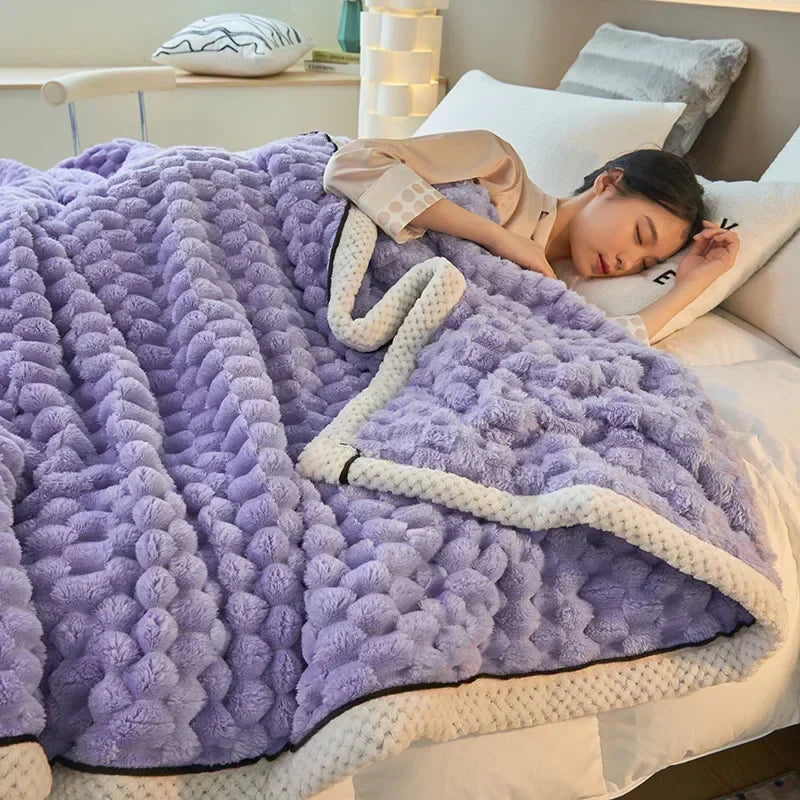 BowLift | Velutura Plush Blanket made of Turtle Velour | Fluffy & Warm | For Bed, Sofa & Travel | Anti-Pilling | Various Sizes & Colors