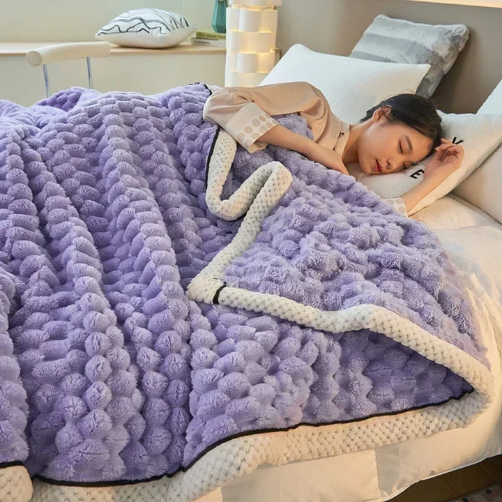 BowLift | Velutura Plush Blanket made of Turtle Velour | Fluffy & Warm | For Bed, Sofa & Travel | Anti-Pilling | Various Sizes & Colors