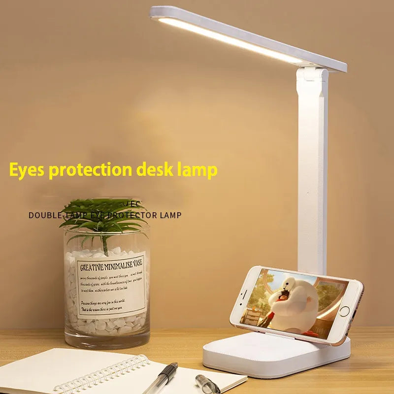 BowLift | 6000 mAh rechargeable LED desk lamp USB touch Dimmable Foldable Eye-friendly Reading light