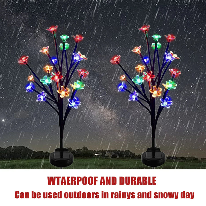 Sakura Tree Solar Flower Pathway Outdoor Lights | Bowlift