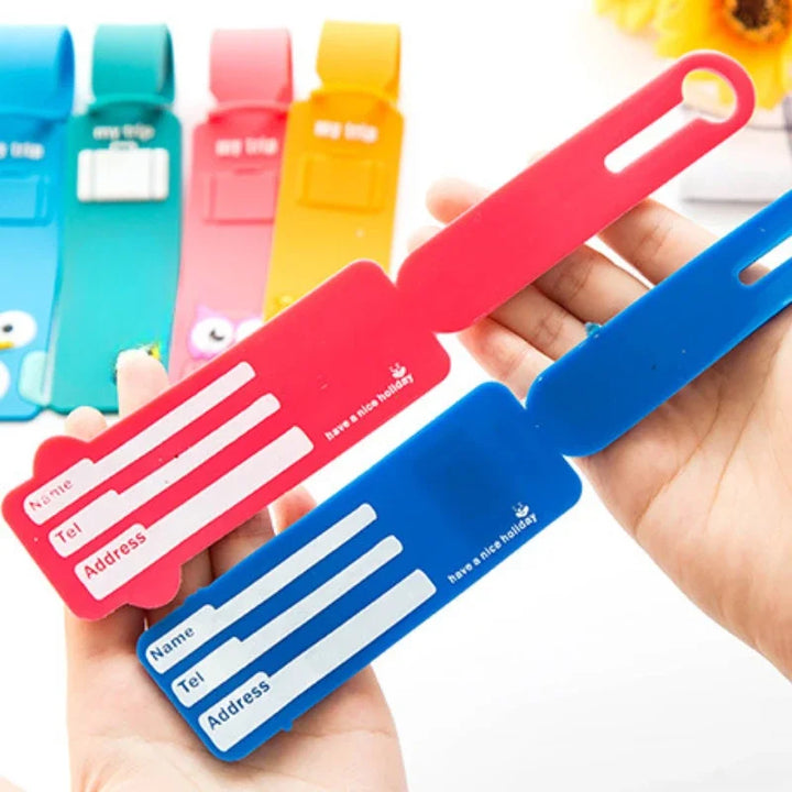 BowLift | Taggidoo Silicone Luggage Tag with Animal Design | Address Label for Travel & Luggage | Boarding Tag for Suitcases & Bags
