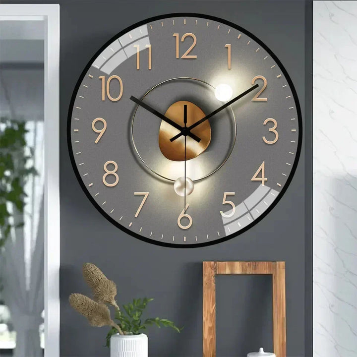 BowLift | Timeless Whisper™ | Silent Classic Wall Clock | Non-Ticking Design for Bedroom & Office Decor