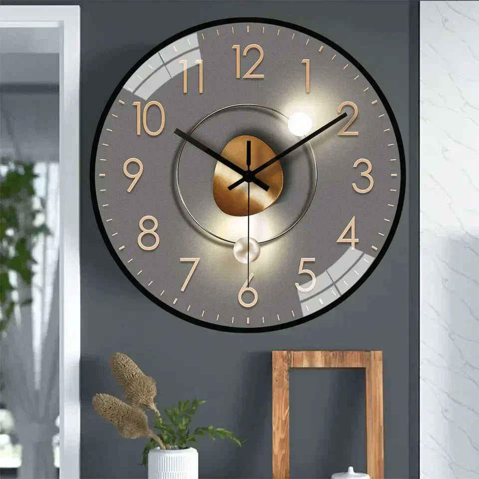 SilentTime - Digital Wall Clock in Classic Style - 8 Inch Bowlift