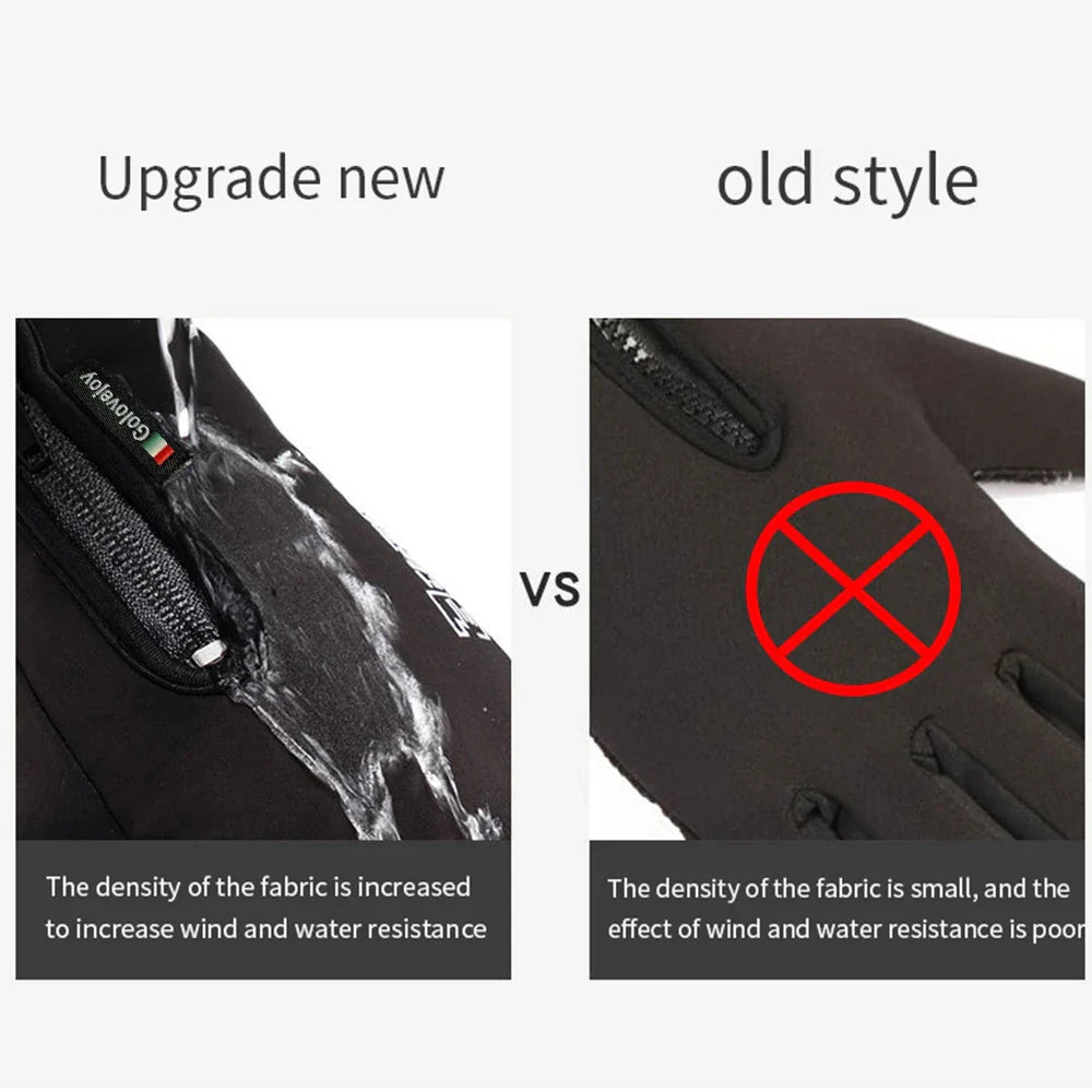 BowLift | IronRide Motorcycle Winter Gloves | Waterproof & Windproof | Fleece Lined & Touchscreen Compatible | Tactical Design