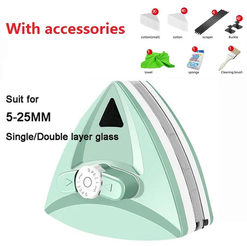 Magnetic DouBowlifte-Sided AdjustaBowlifte Window Cleaner Gadget | Bowlift