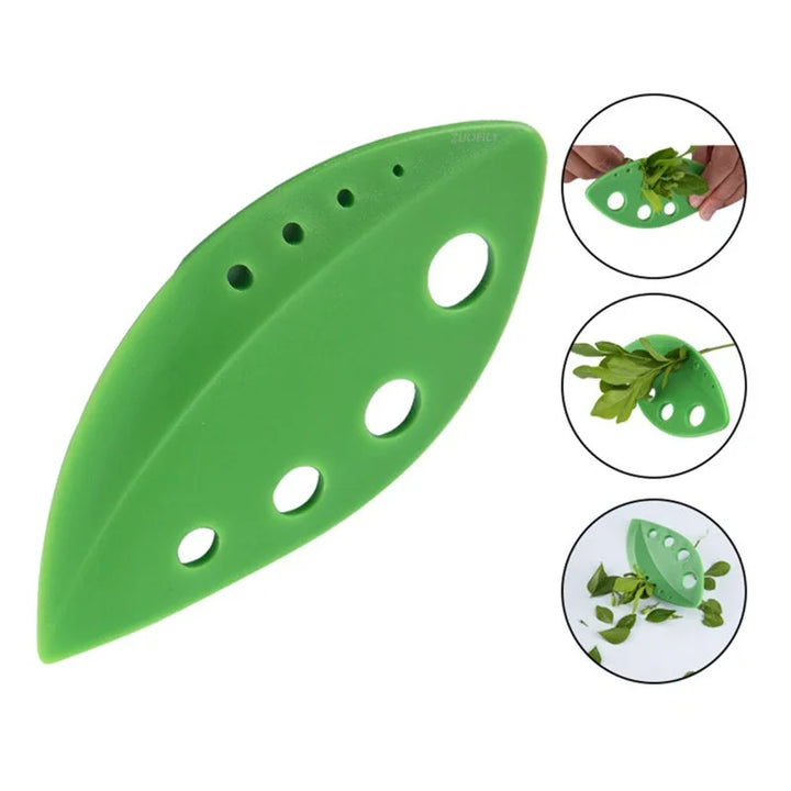 BowLift | Green Quick Herb Remover for Vegetables | 4-in-1 Stripper for Parsley, Cilantro & Co. | Handy Kitchen Assistant made of ABS Plastic
