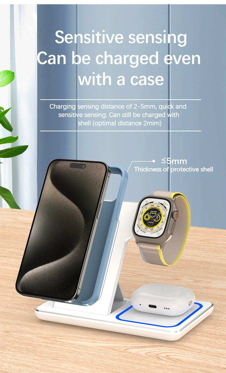 BowLift | 3 in 1 Foldable Wireless Charging Stand