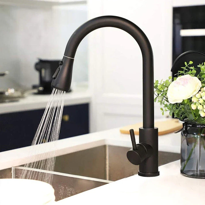 BowLift | Modern Single-Handle Faucet with Pull-Out Spray
