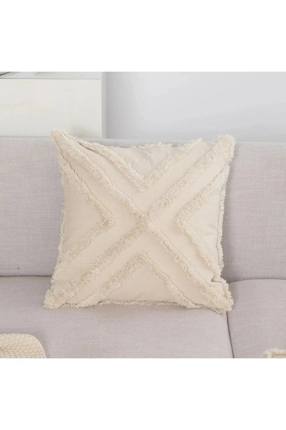 tufted Bohemian pillow cover | Bowlift