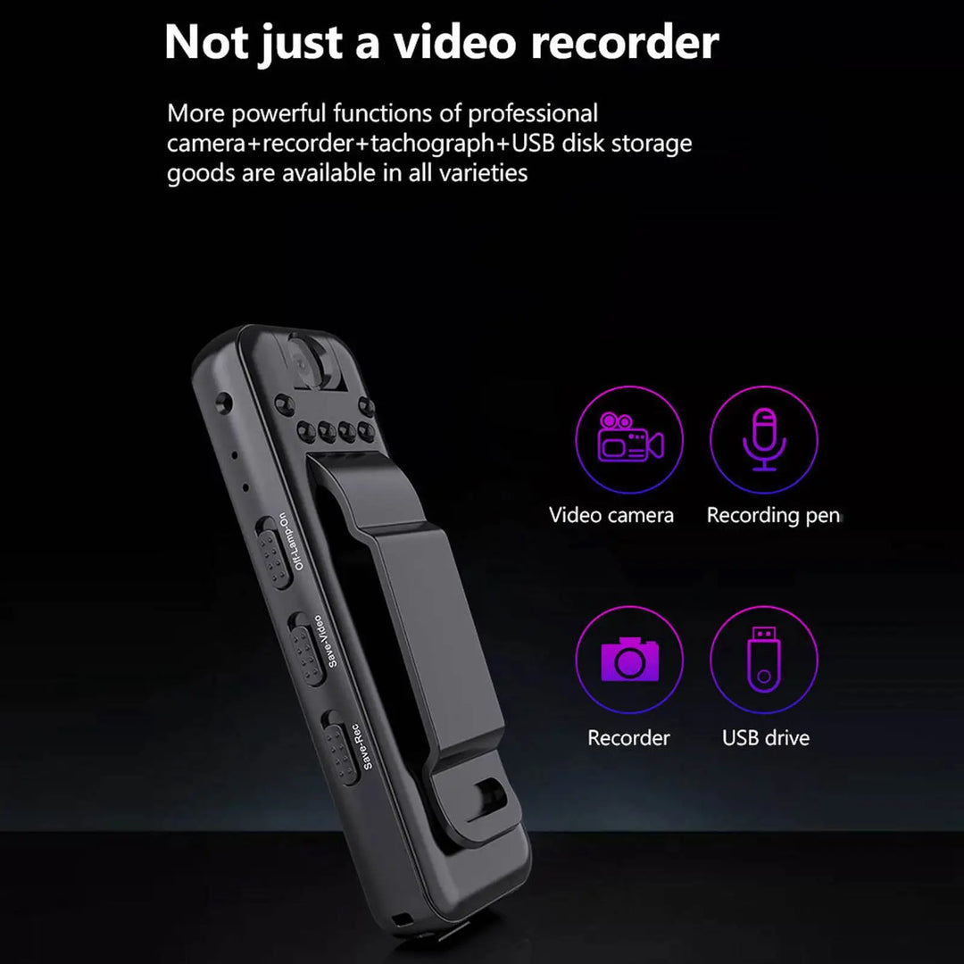 Pocket Spy Mini Clip-On Video Recorder Camera | Bowlift